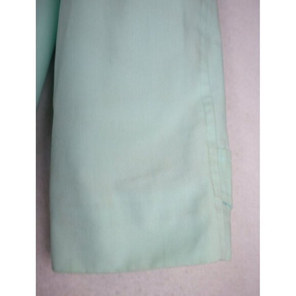 VINTAGE WOMEN'S MINT GREEN LIGHT WEIGHT TRENCH COAT JACKET - SIZE S - Picture 13 of 16